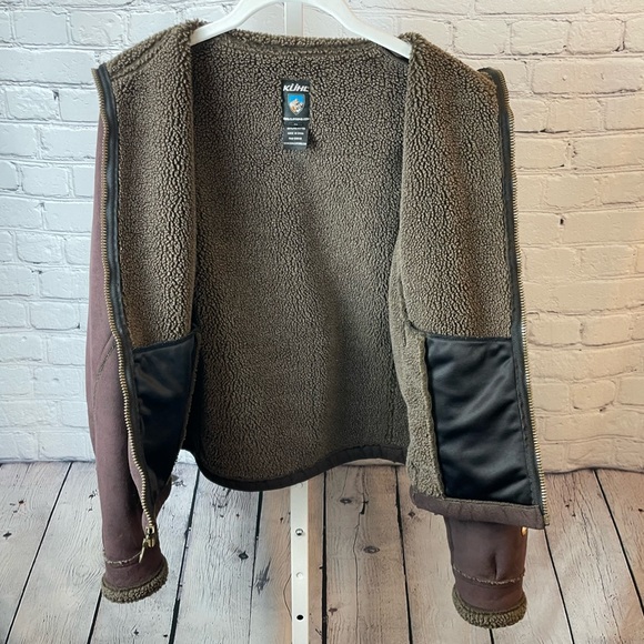 Kuhl Micro Shearling Long Sleeve Suede Jacket - Picture 7 of 10